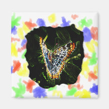 Butterfly Glowing Edges Cutout Magnets