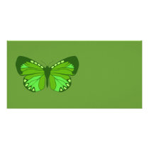 Butterfly Greens Photo Card Template