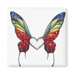 Butterfly Heart Refrigerator Magnet