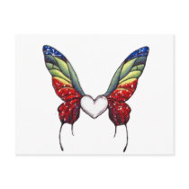 Butterfly Heart Post Card