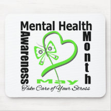Butterfly Heartt - Mental Health Awareness Month Mousepad