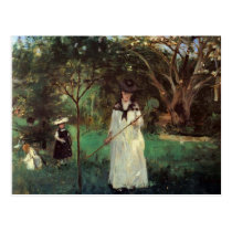 Butterfly hunting by Berthe Morisot postcards