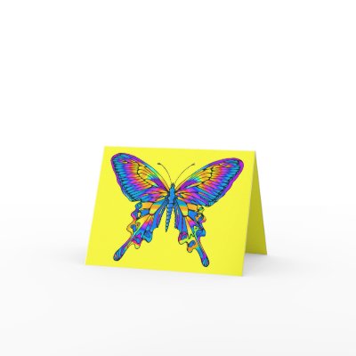 Butterfly in Beautiful Multi-Colour with Blue by TrevorStar