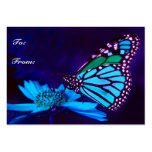 Butterfly in Blue Light Gift Tag business cards