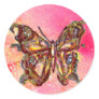 BUTTERFLY IN GOLD SPARKLES STICKERS