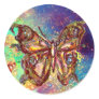 BUTTERFLY IN GOLD SPARKLES STICKERS