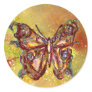 BUTTERFLY IN GOLD SPARKLES STICKER