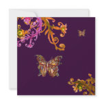 BUTTERFLY IN PURPLE ,Elegant Classy Wedding Party Announcement