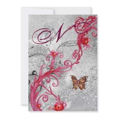 BUTTERFLY IN SPARKLES 2 Elegant Wedding Monogram by bulgan_lumini