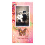 BUTTERFLY IN SPARKLES PERSONALIZED PHOTO CARD