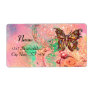 BUTTERFLY IN SPARKLES , pink green
