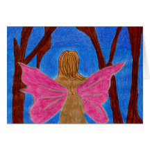 Butterfly in the Abyss Greeting Card