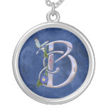 Butterfly Initial B Personalized Necklace