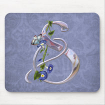Butterfly Initial S Mouse Pad