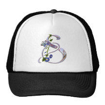 Butterfly Initial S Trucker Hats