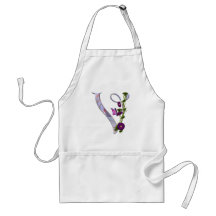 Butterfly Initial V Aprons