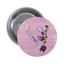 Butterfly Initial V Button