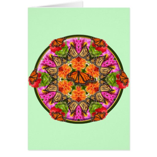 Butterfly Kaleidoscope Greeting Card