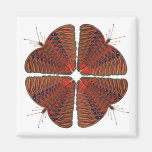 Butterfly Kaleidoscope Mandala Magnet
