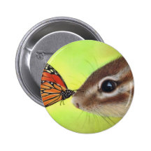 Butterfly Kiss Pinback Button