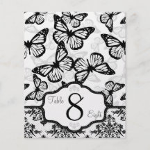 Butterfly Kisses Bold Table Card B2 Custom Flyer