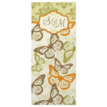 Butterfly Kisses Charming Menu Card Custom Invitations