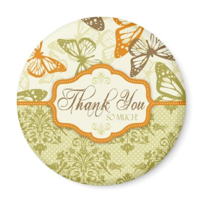 Butterfly Kisses Charming TY Magnet by BridesRequest