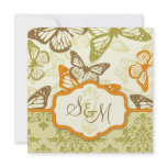 Butterfly Kisses Charming Wedding Invite Square