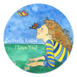 Butterfly Kisses I Love You Sticker