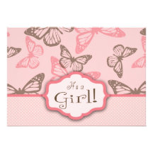 Butterfly Kisses Invitation Card
