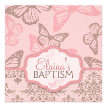 Butterfly Kisses Invitation Square Petal_demetra