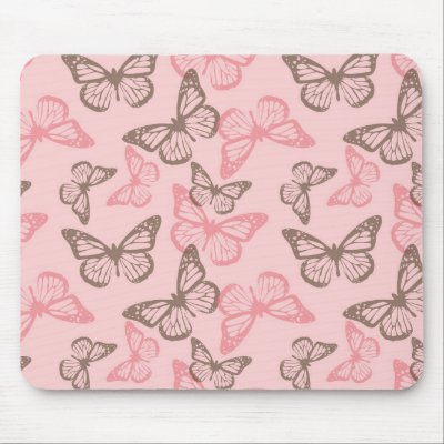 Butterfly Kisses Mousepad by holidayparade
