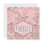 Butterfly Kisses Petal Invitation Square
