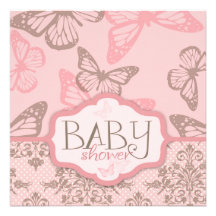 Butterfly Kisses Petal Invitation Square