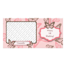 Butterfly Kisses PhotoCard II Custom Photo Card