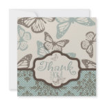 Butterfly Kisses Retro TY Square Personalized Invites