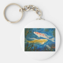 Butterfly Koi Pond Key Chain