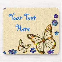 Butterfly Latte Mousepad