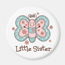 Butterfly Little Sister Fridge Magnets