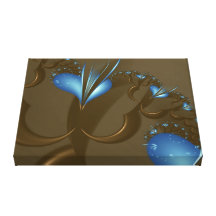 Butterfly Love Wrapped Canvas Canvas Print
