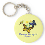 Butterfly Massage Therapist Keychains