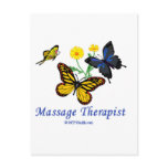 Butterfly Massage Therapist Postcards