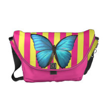 Butterfly messenger bag