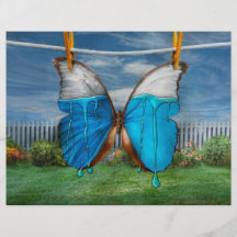 Butterfly - Morpho - I hate it when the colours ru Personalized Flyer