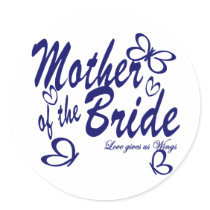 Butterfly/Mother of the Bride Stickers