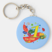 Butterfly: My first birthday Key Chain