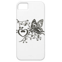 Butterfly_Notes iPhone 5 Case