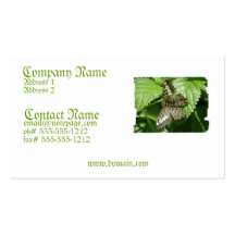 Butterfly on a Leaf Business Card