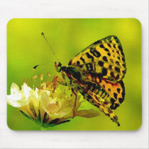 Butterfly on Flower Mouse Pad