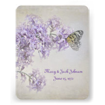 Butterfly on Lilacs Vow Renewal Announcement